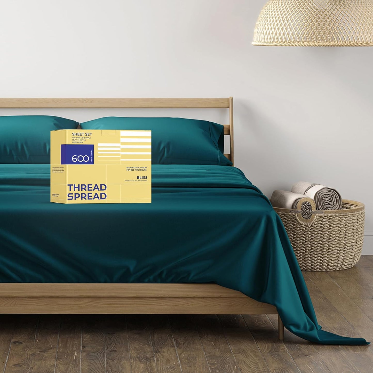 100% Egyptian Cotton Queen Size Sheet Set for Luxury Comfort