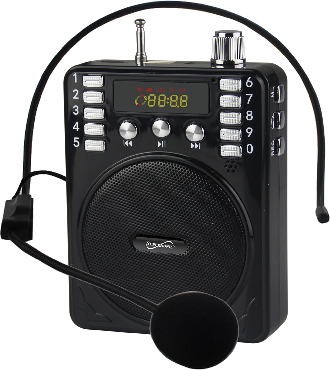 Supersonic Lightweight Bluetooth PA System - Amplify Your Voice Anywhere!
