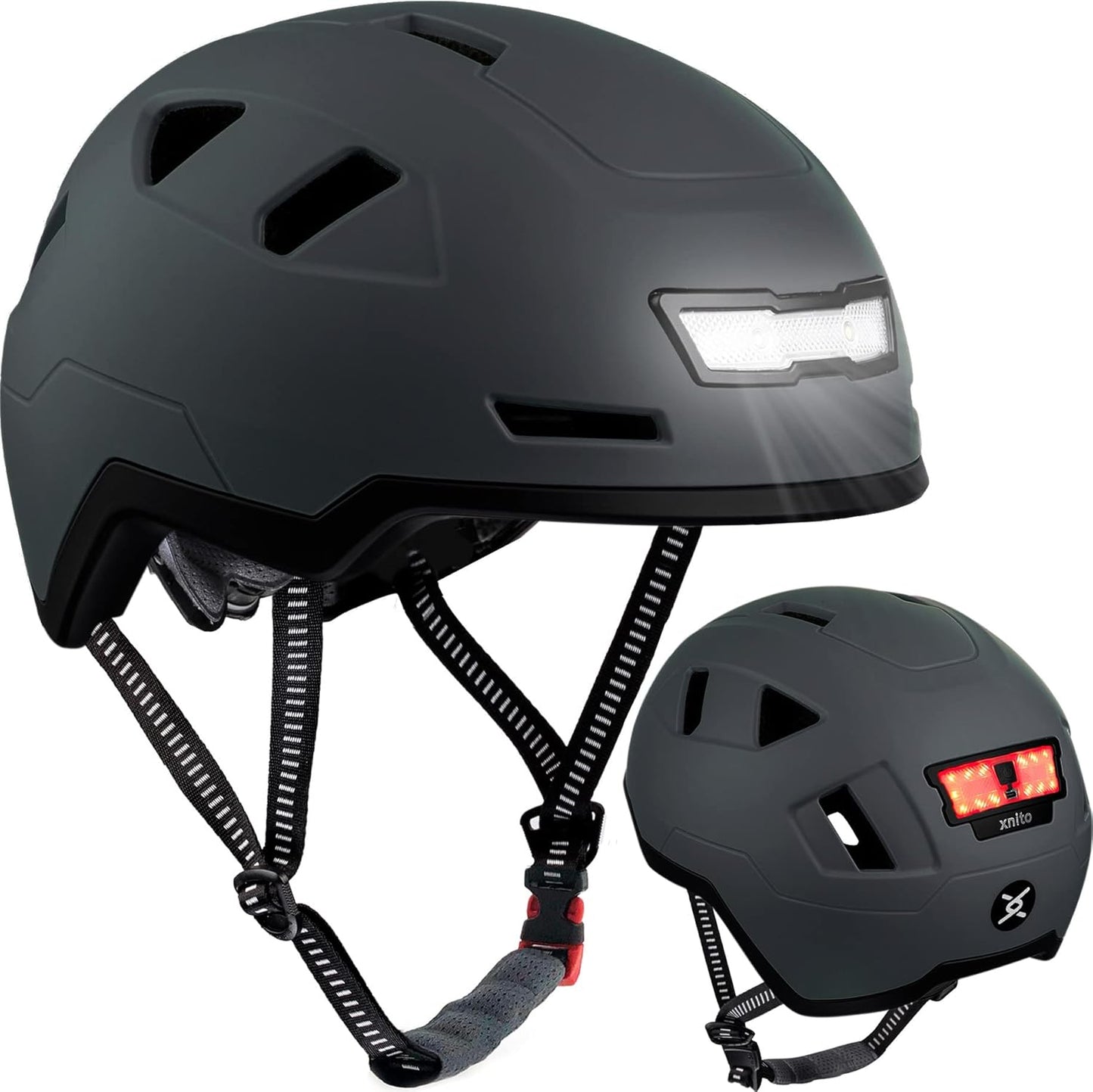 XNITO Bike Helmet with LED Lights for Ultimate Safety and Style