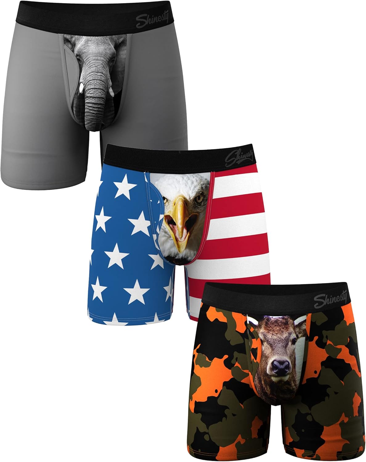 Shinesty Boxer Briefs for Men with Hammock Support Pouch