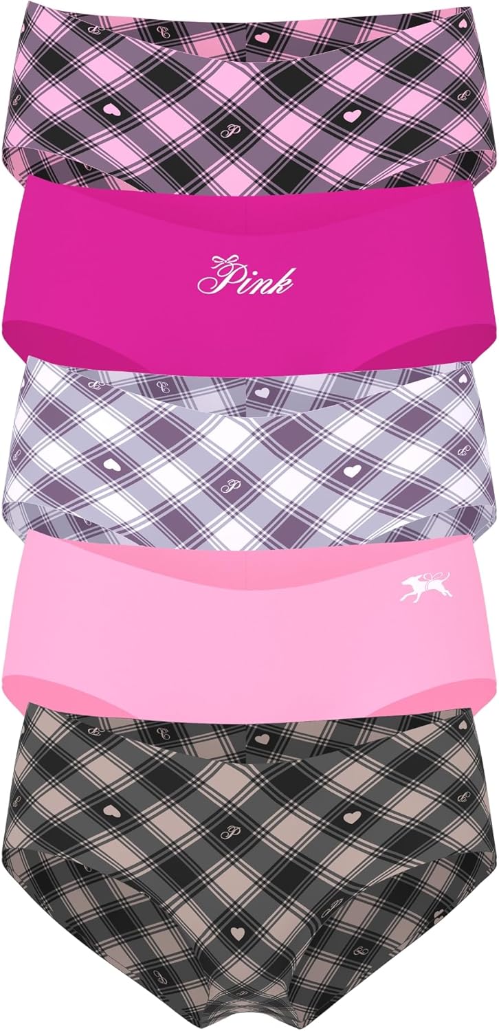 Victoria's Secret PINK No Show Cheekster Panty Pack for Women