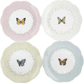 Lenox Butterfly Meadow 4-Piece Dessert Plate Set - Charming Tabletop