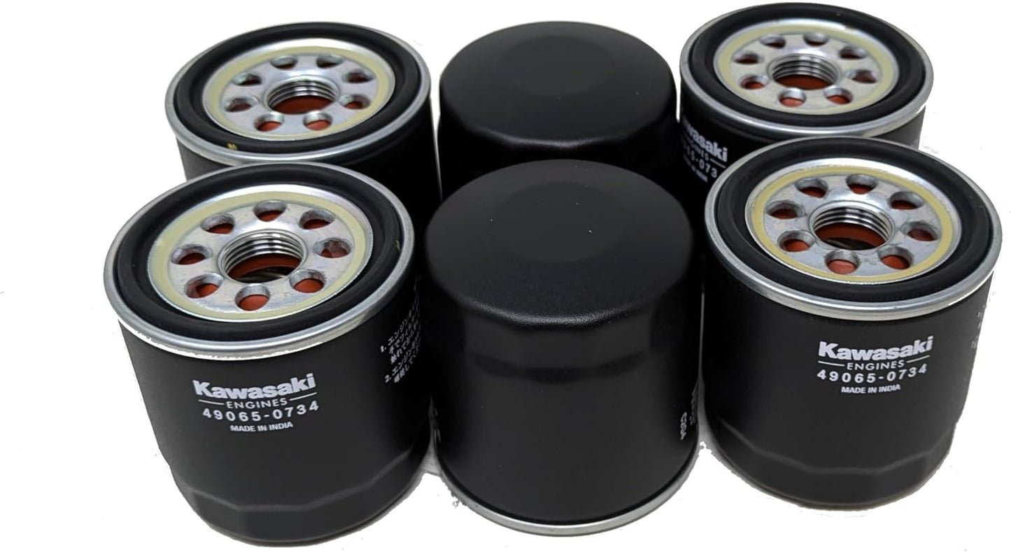 Kawasaki Oil Filter 6-Pack 49065-0734 Fits 49065-7010, 0724
