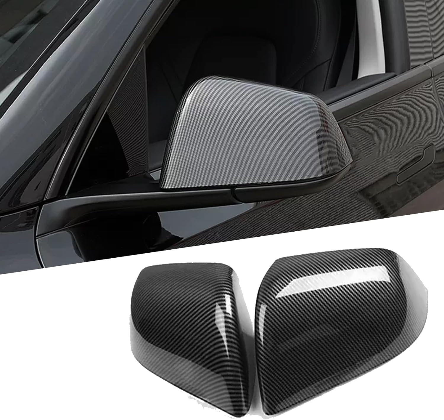 Tesla Model Y Rearview Mirror Guard Cover for 2021-2024