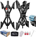 Camper X-Shaped Wheel Chock Stabilizer - Secure RV Tandem Tire Locking