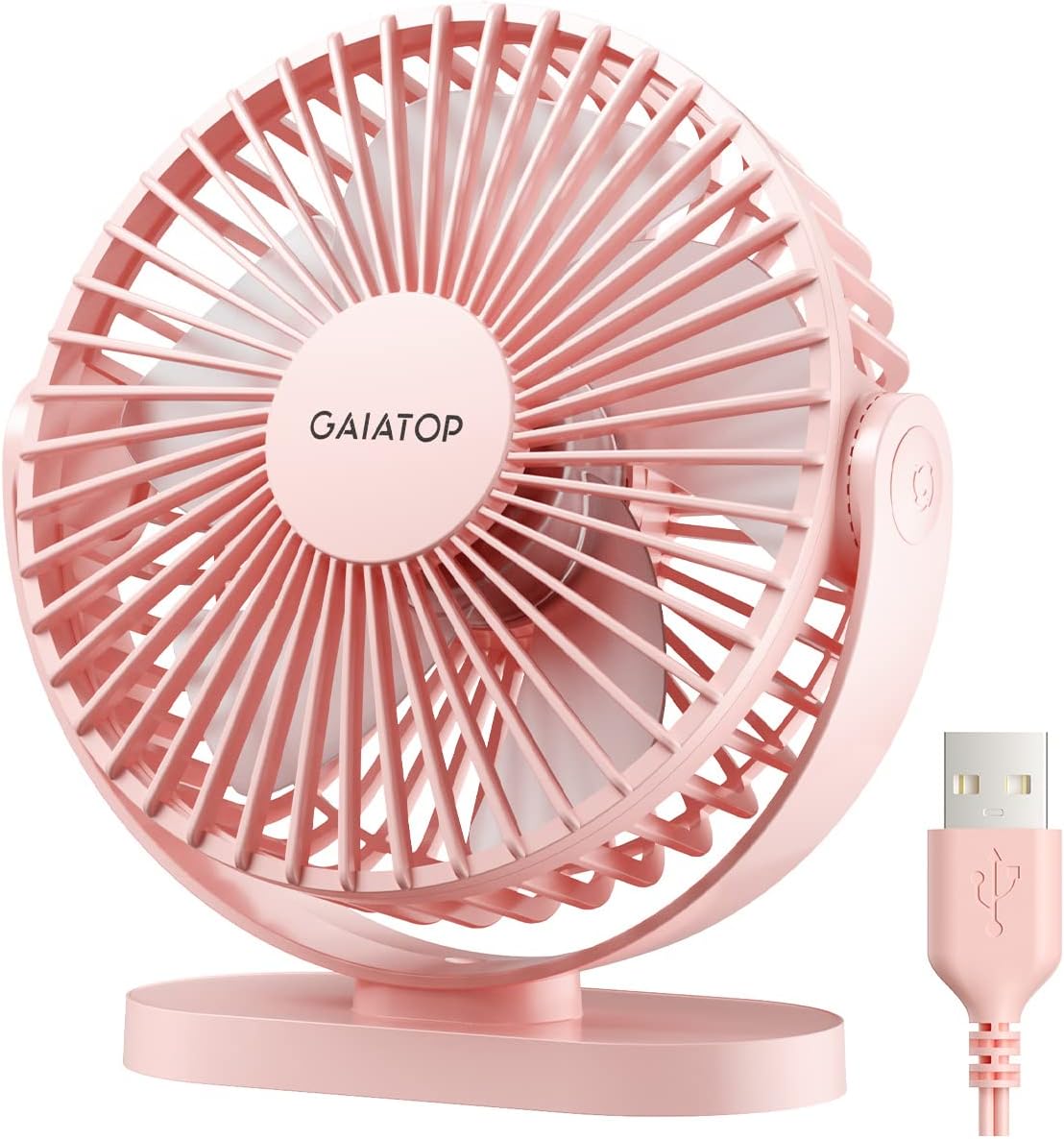 Powerful Quiet USB Desk Fan - Stay Cool Anywhere!