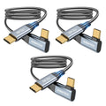 USB C for Thunderbolt 4 Cable 40Gbps 3-Pack - 8K Video & 240W PD