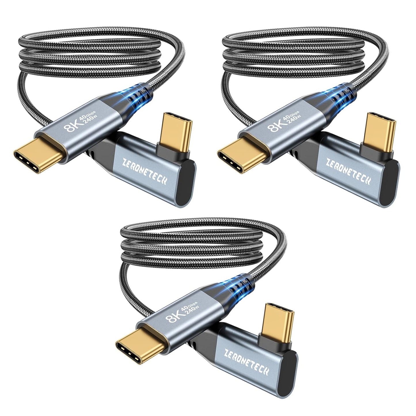 USB C Thunderbolt 4 Cable 40Gbps High Speed Data Transfer