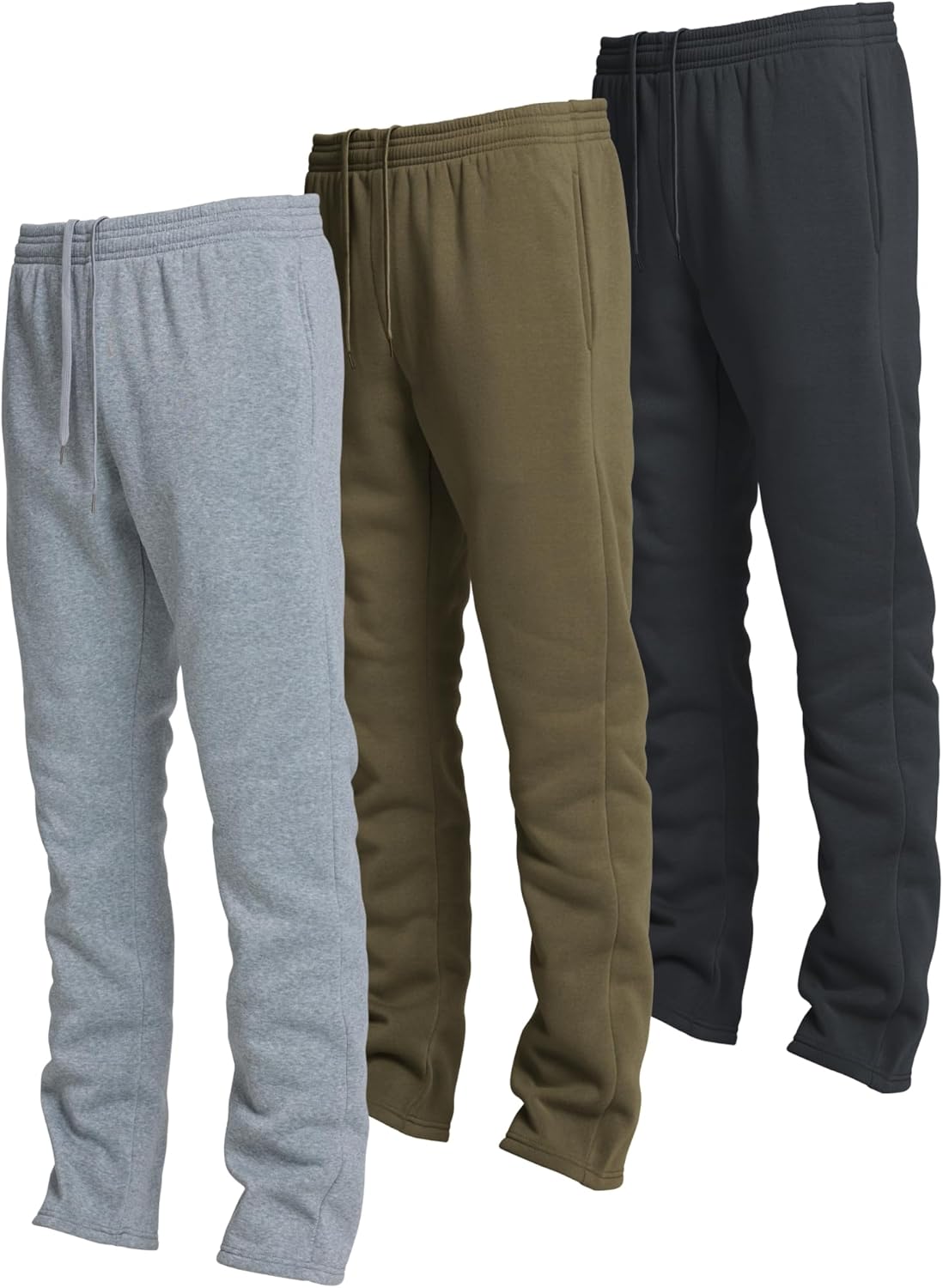 Ultra Performance Mens Open Bottom Sweatpants with Pockets