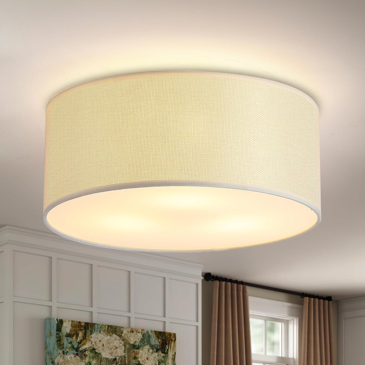 3-Light Semi Flush Mount Ceiling Light Fixture for Modern Spaces