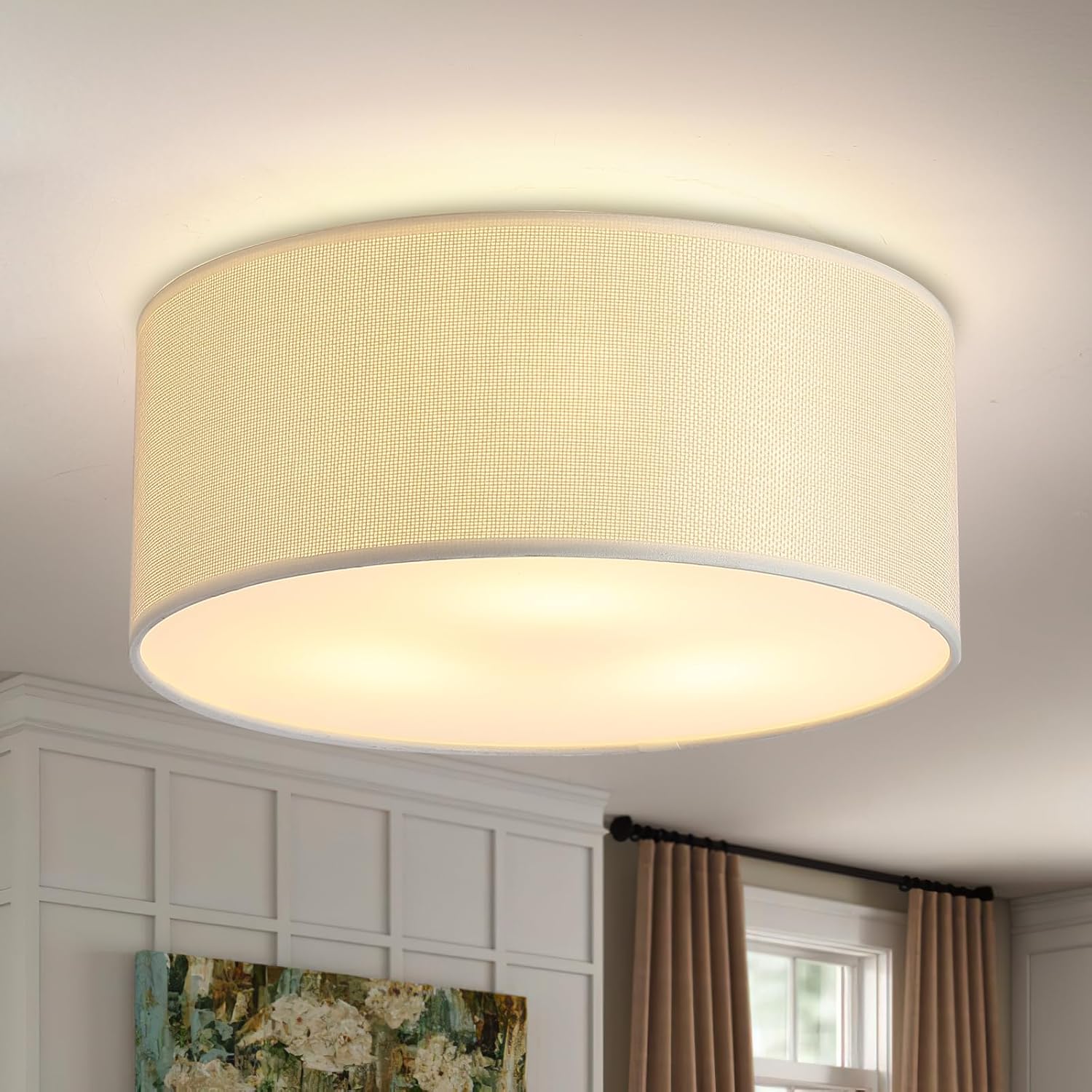 3-Light Semi Flush Mount Ceiling Light Fixture for Modern Spaces