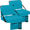 Bleacher Stadium Seat with Shoulder Strap and Cup Holder - Comfortable
