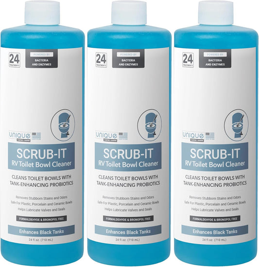 Unique Scrub-It RV Toilet Bowl Cleaner Liquid - 24 oz 3-Pack