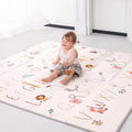 Baby Play Mat 71x79 in 2-in-1 Fabric & XPE Dual-Sided Play Mat