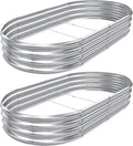 2pack 841ft Raised Garden Bed Oval Metal Planter Boxes - Durable