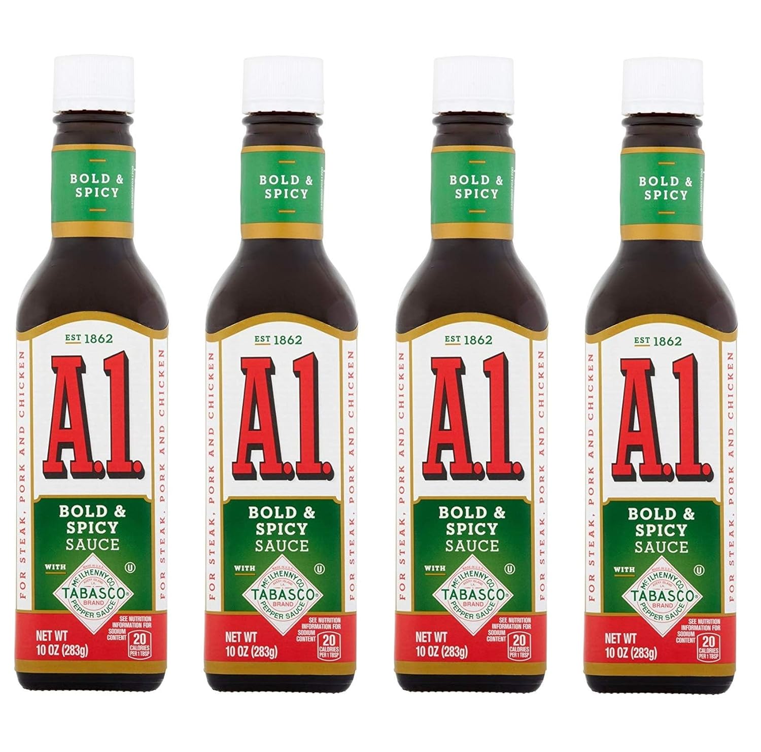 A1 Bold & Spicy Sauce Bottle, Perfect for Grilling and Dipping