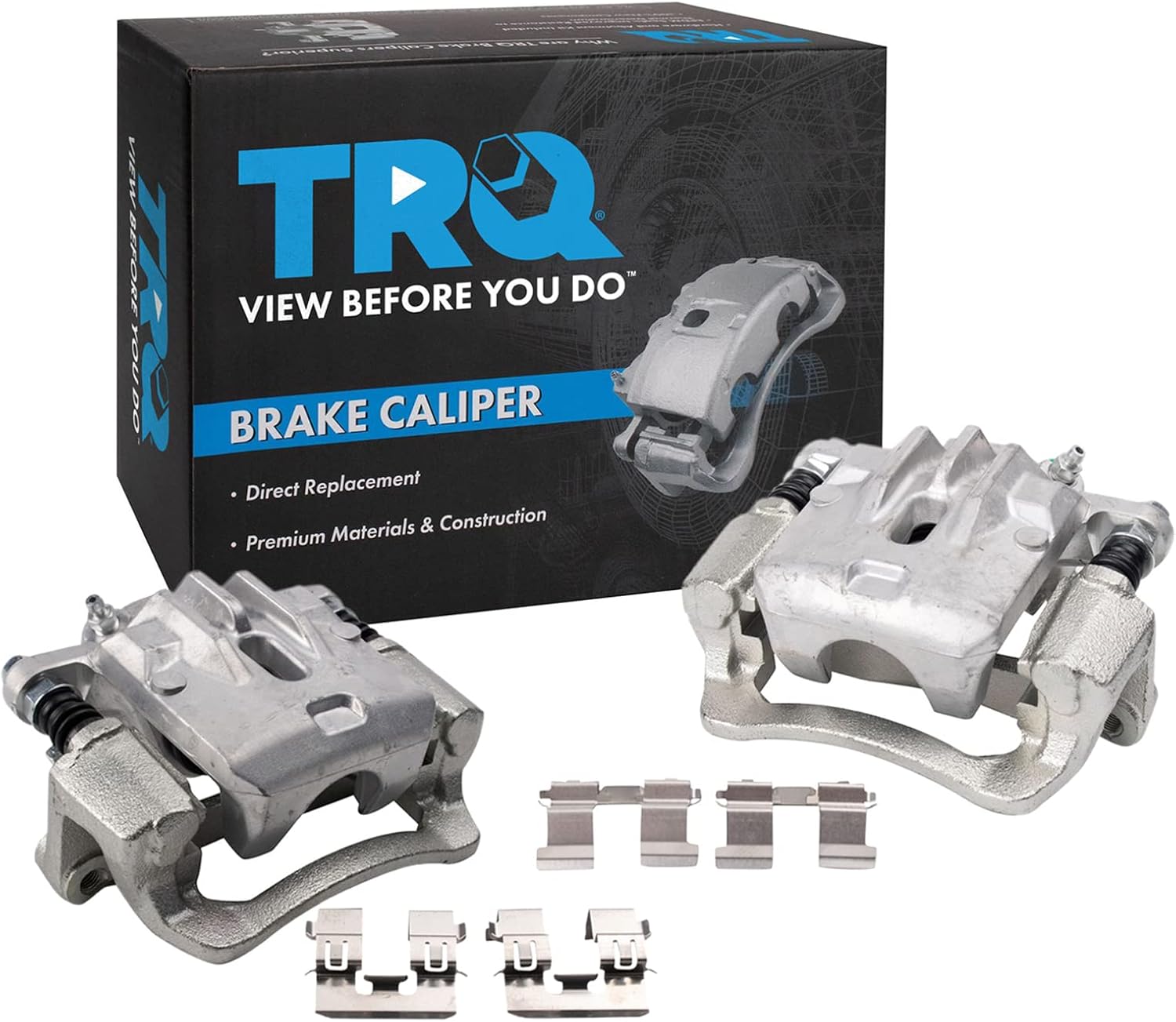 TRQ Rear Brake Caliper Set for Subaru Crosstrek & Forester