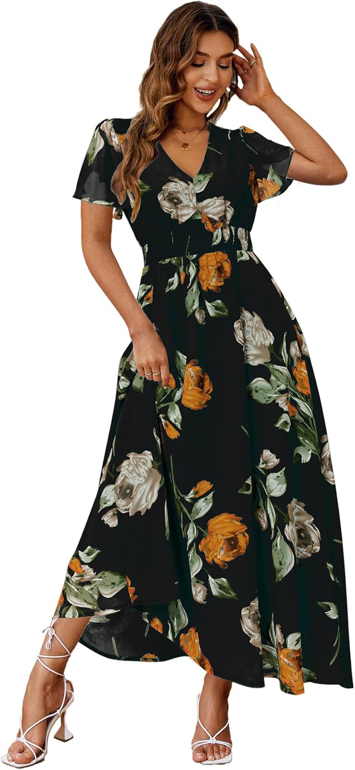 Simplee Women's Boho Floral Maxi Dress for Every Occasion