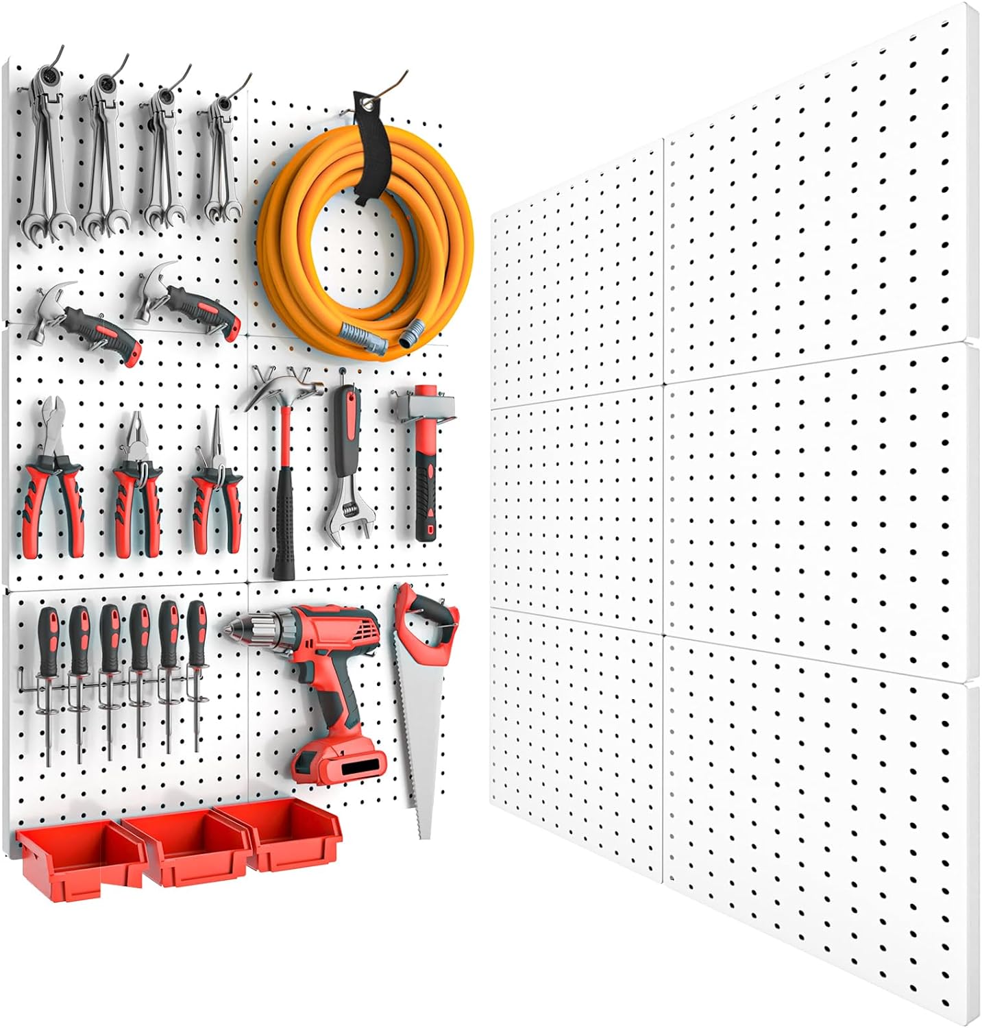 Heavy Duty Metal Pegboard Wall Organizer for Craft and Tools