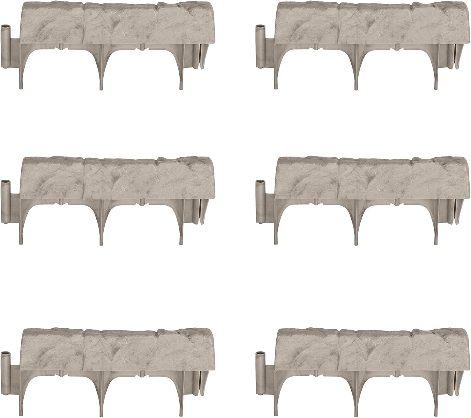 Suncast Interlocking Border Edging for Garden and Landscape Use