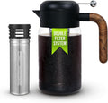 LAFEECA Cold Brew Maker: Ultra Filter, Airtight Lid, 1500 ml Black