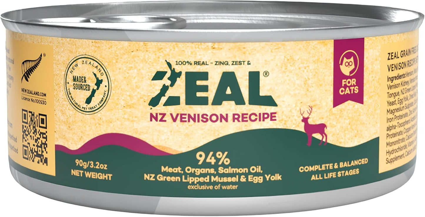 ZEAL New Zealand Wet Cat Food with Venison for Optimal Health