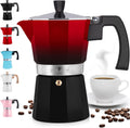 Zulay Moka Pot - 3 Cups - Classic Cuban & Italian Espresso - Portable