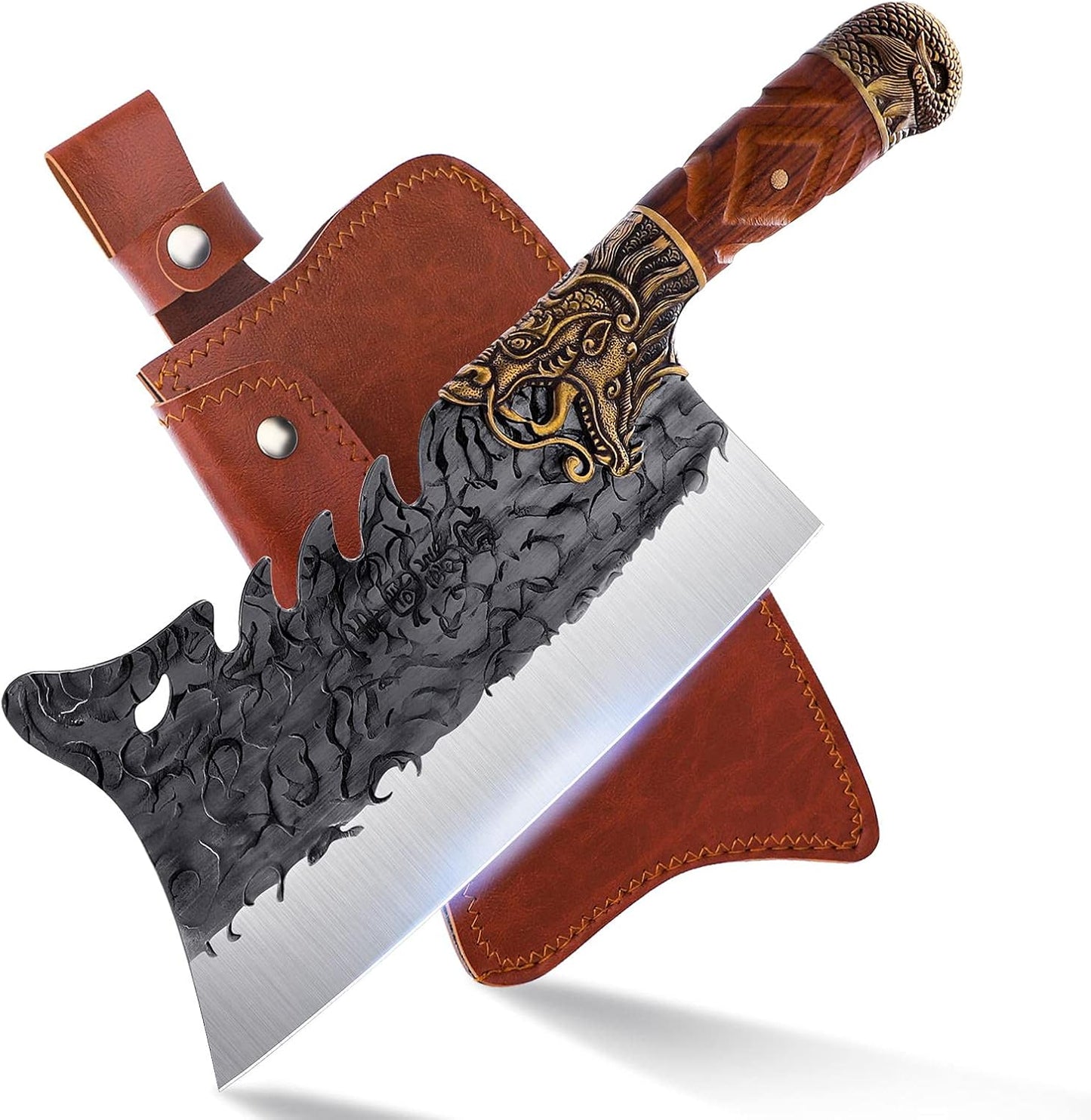 ROCOCO Heavy Duty Cleaver Knife for Meat Cutting and Chopping