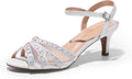 Women's Nina Low Heel Pump Sandals - 2.5in Kitten Heels for Dressy