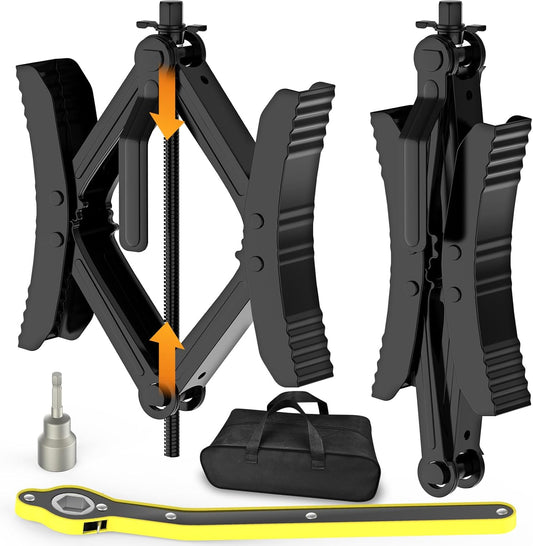WELLUCK Camper Wheel Chock Stabilizer for RV Travel Trailers