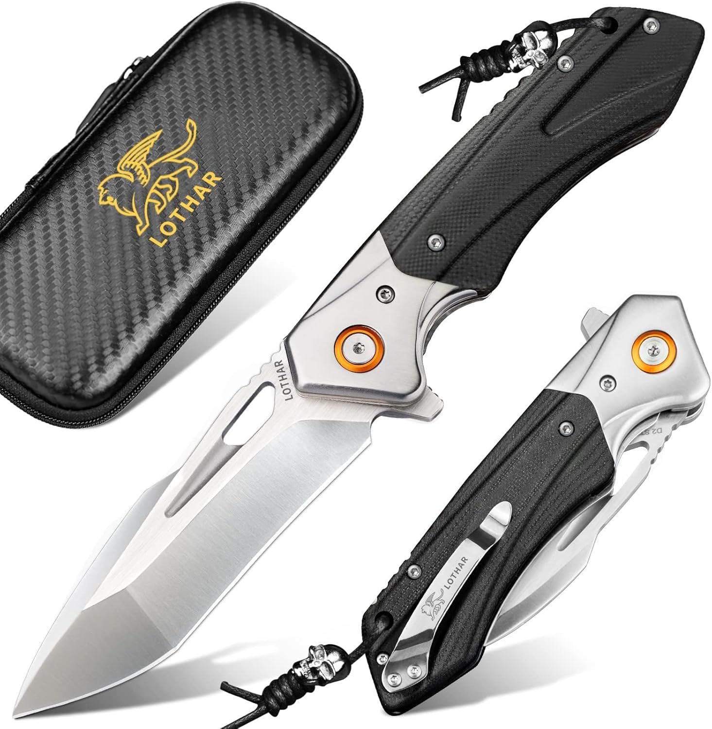 LOTHAR LICH KING Pocket Folding Knife for Tactical Adventures