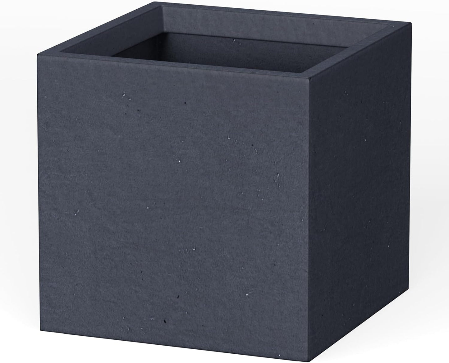 Kante 12 Inch Square Concrete Planter for Indoor and Outdoor Use
