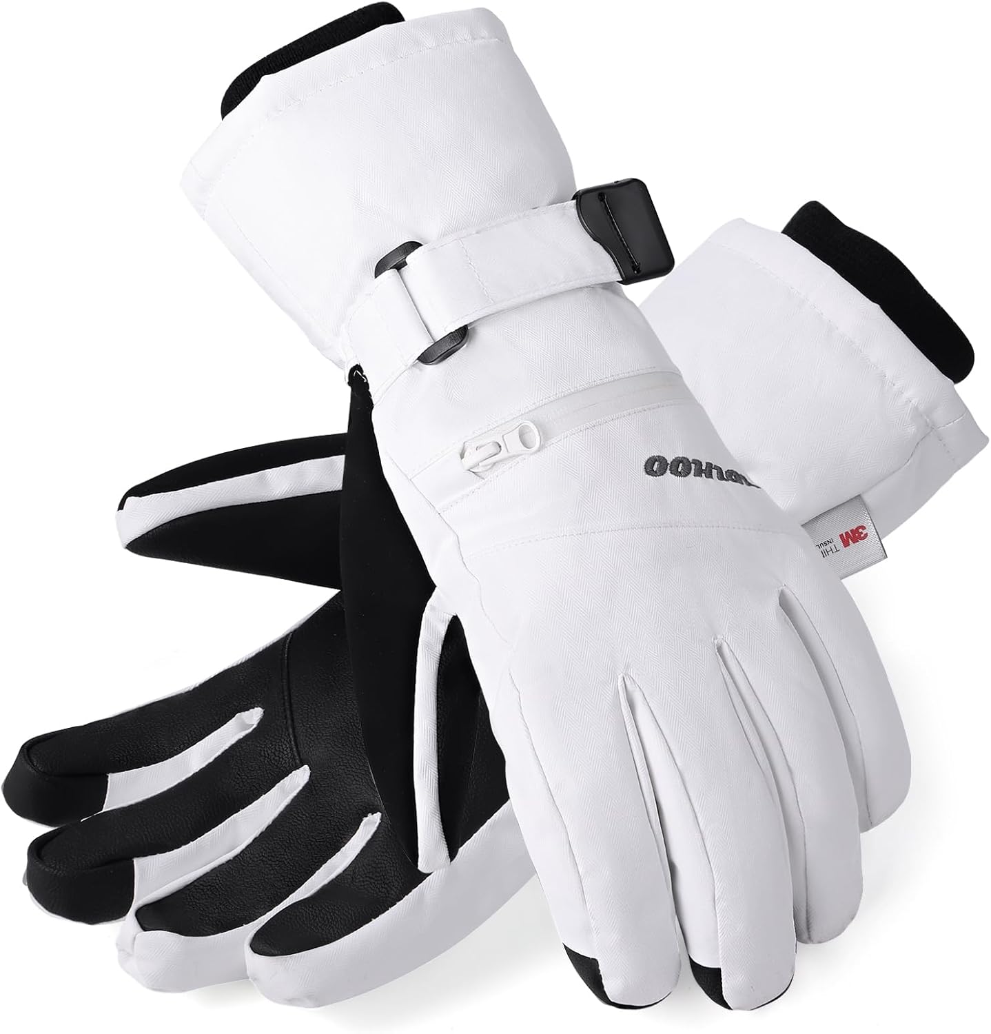 Warm Waterproof Ski Gloves, Touchscreen, Unisex Fit