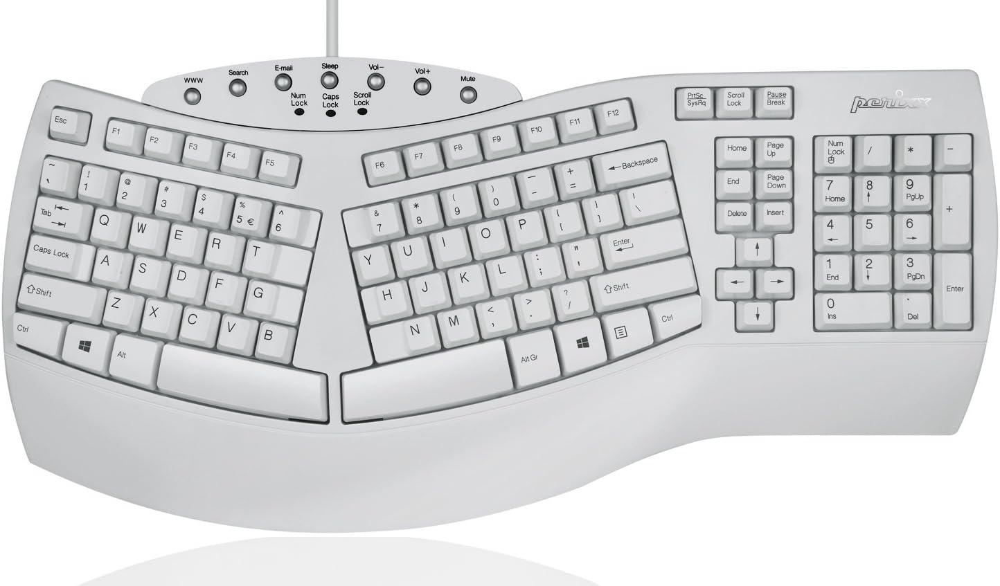 Perixx PERIBOARD-512W Ergonomic Split Keyboard for Comfort