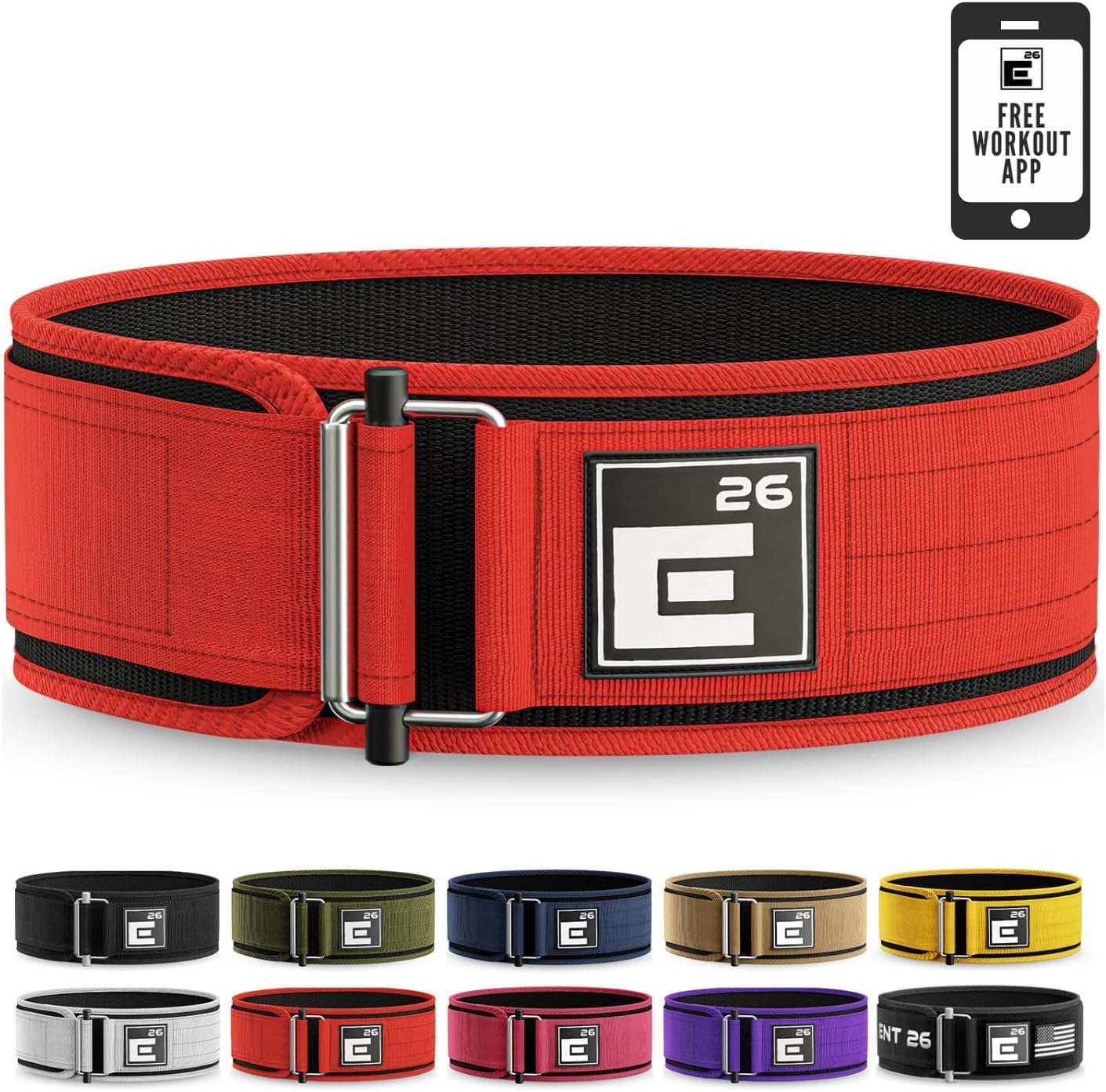 Element 26 Self-Locking Weight Lifting Belt for Serious Athletes