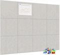 Large Cork Board for Wall 48 in x 36 in Felt Bulletin Board - Light