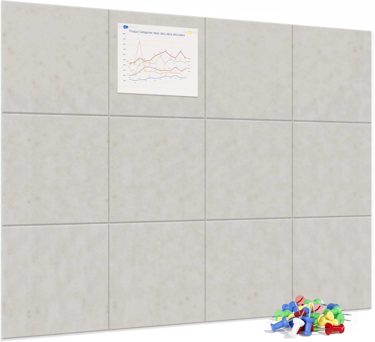 Large Cork Board for Wall - 48in x 36in Bulletin Board