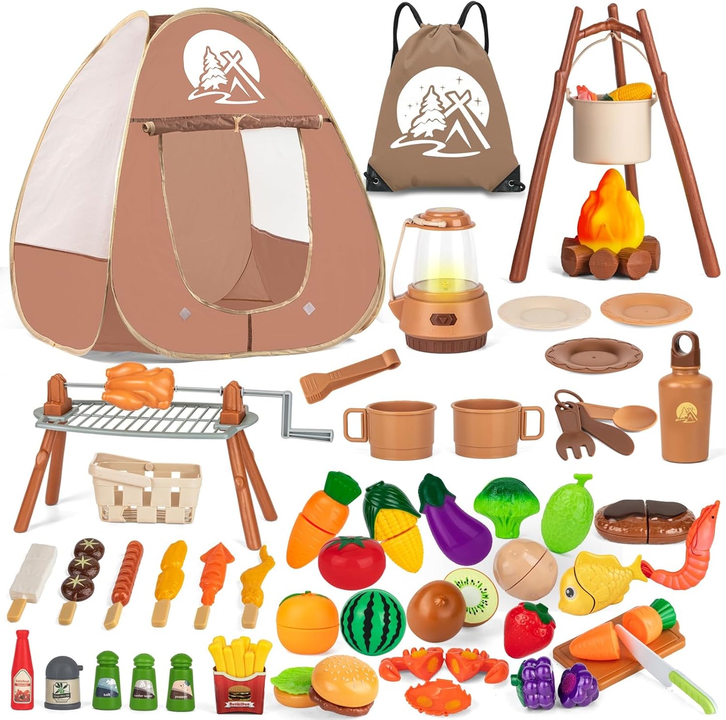 Ultimate Kids Camping Playset - 80PCS Fun & Educational!