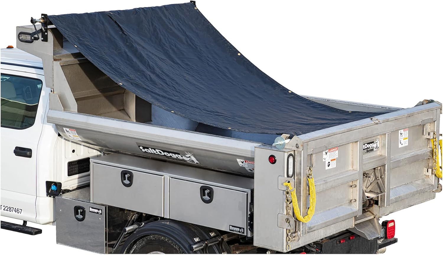 Durable 7-1/2 ft x 18 ft Aluminum Tarp System for Trailers