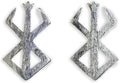 Brand of Sacrifice Rune Anime Stud Earrings - 925 Sterling Silver