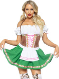 Leg Avenue Gretchen Dirndl Dress Costume - Flirty Oktoberfest Look