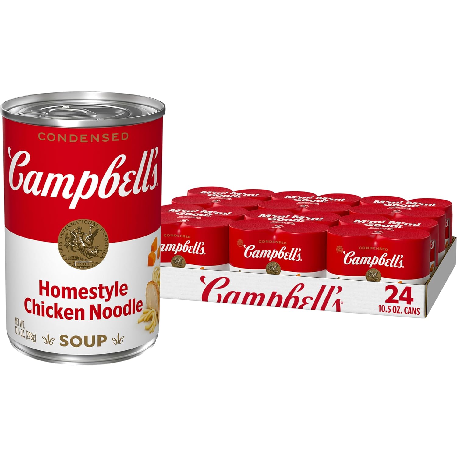 Campbells Condensed Homestyle Chicken Noodle Soup, 24 Pack