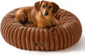 MEWOOFUN Donut Dog Bed for Small Dogs - Fluffy Calming Bed