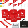 Outdoor Golf Chipping Yard Games 6-Hole Set - Portable Family Play