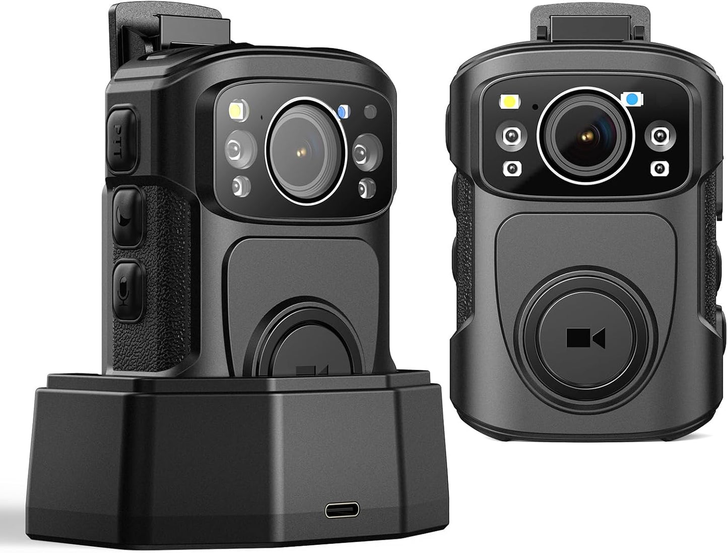 4K Body Camera with Night Vision and GPS for Law Enforcement
