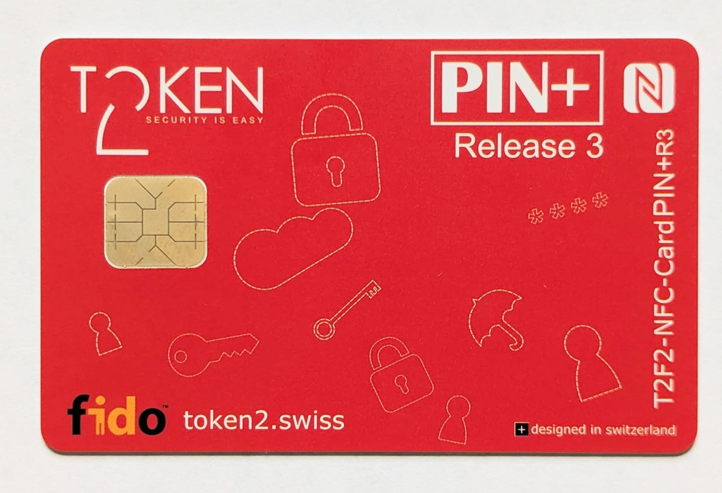 T2F2-NFC-Smartcard PIN+ FIDO2.1 Certificate with 300 Passkeys