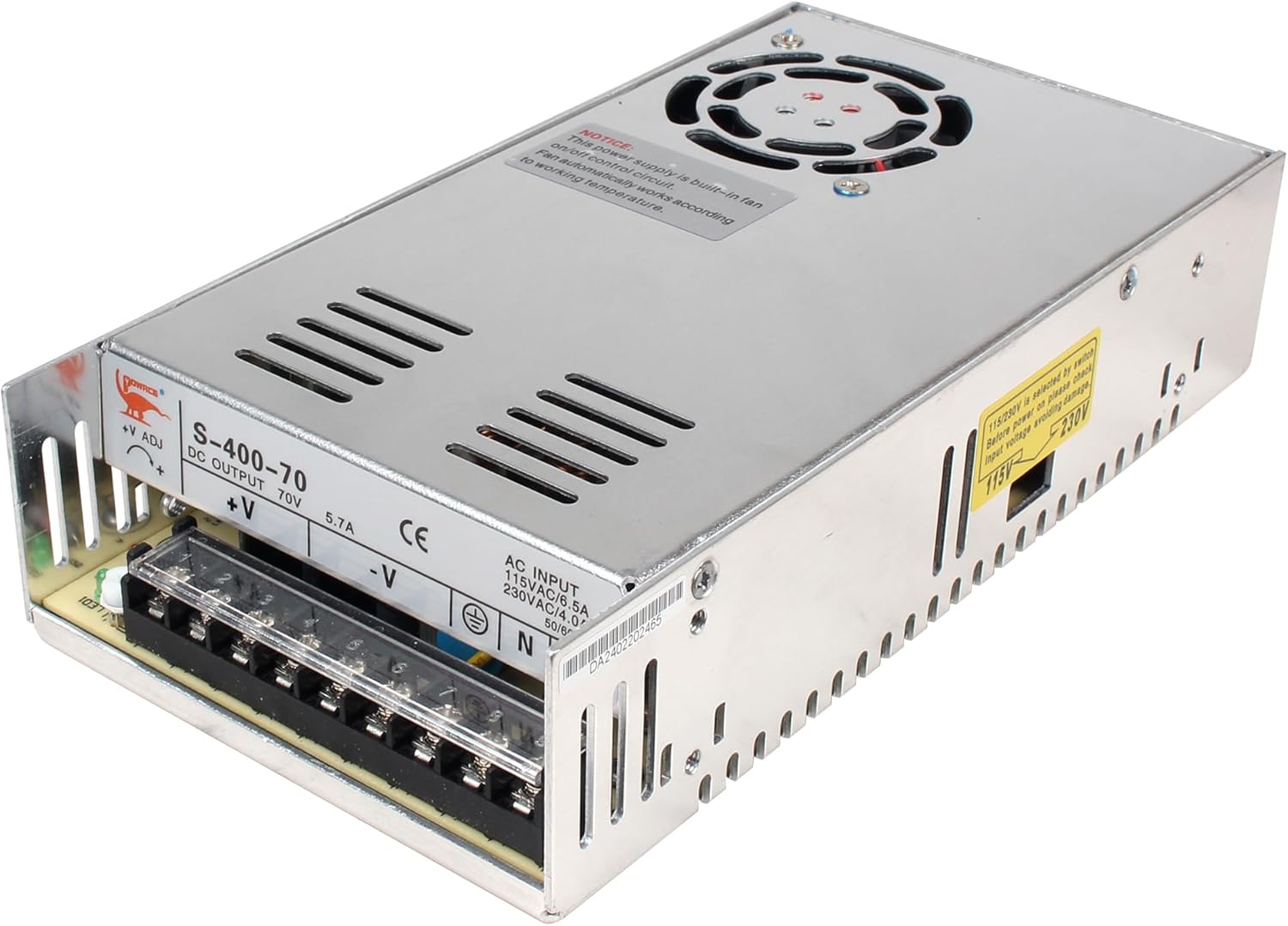 400W 70V DC Power Supply for LED/CCTV/CNC