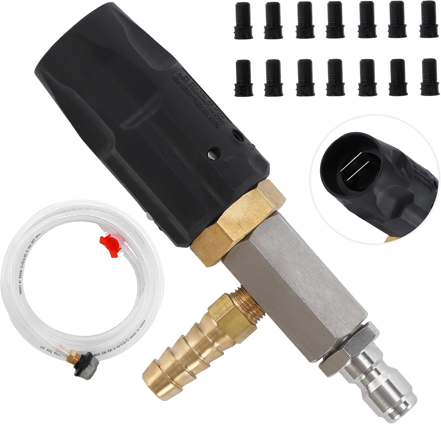 JOEJET Downstream Injector for Pressure Washer - Adjustable Kit