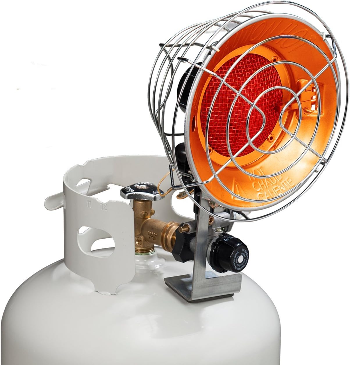 Avenger Tank Top Outdoor Heater - 15,000 BTU Propane Gas, Portable Solution
