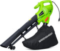 3-in-1 Leaf Blower Vacuum & Mulcher - Lightweight 15A Garden Tool